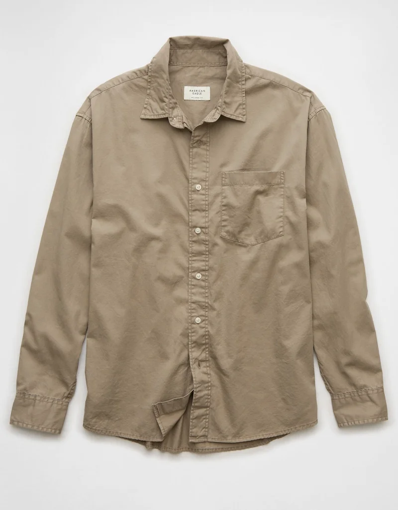 American Eagle AE Everyday Twill Button-Up Shirt