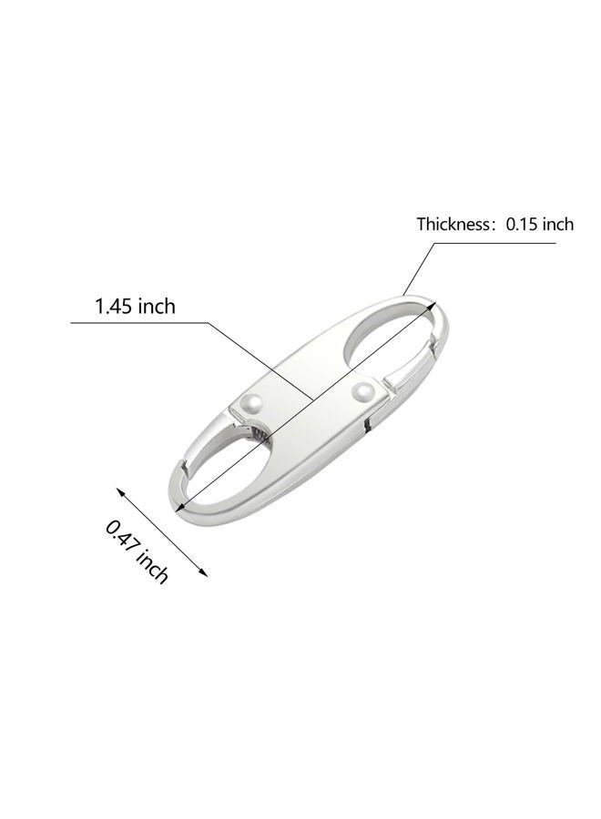 oxt Small Carabiner Clip, Zipper Clip, Small Carabiner| Mini Carabiner, ZipperPull Replacement, Premium Zipper Lock, Upgraded ZipperPull, ZipperClips Anti Theft (6PCS Black) - Image 3