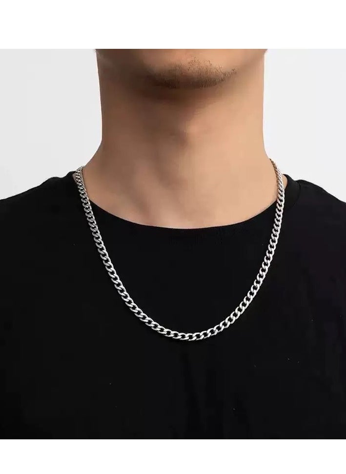 TOVELE5 Tovele5 Titanium steel hip hop personality fashion, Cuban necklace man  - Image 2