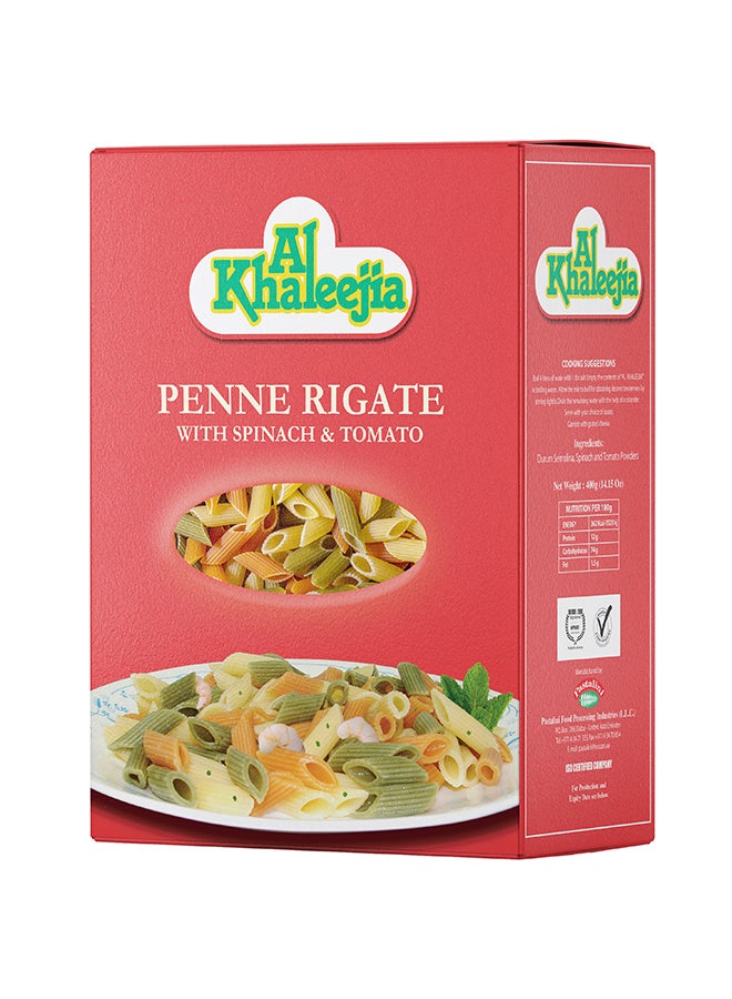 Al khaleejia Penne Rigate (Tri Clr. Veg. Pasta) (K-974) 500g - Image 1
