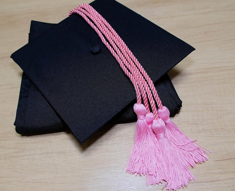 UIALECG Double Graduation Honor Cords, 68" Long,Pink - Image 2