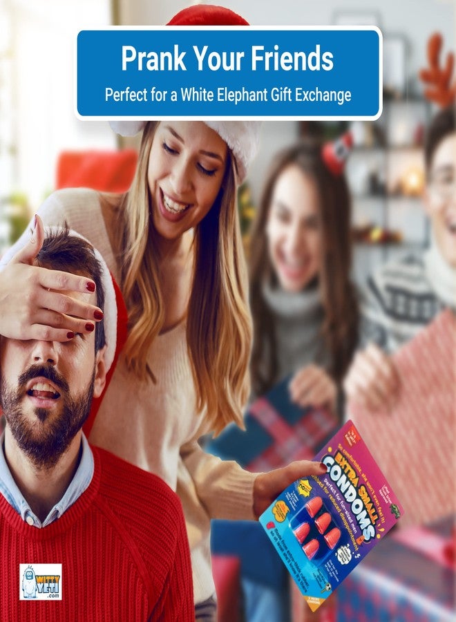 Witty Yeti Hilarious Extra Small-Condoms Gag Gift by Witty Yeti. Super Funny Christmas-Stocking Stuffer or White Elephant Idea. Prank Friends and Family with This Goofy Novelty Practical Joke for Men or-Women. - Image 3