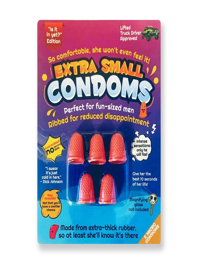 Witty Yeti Hilarious Extra Small-Condoms Gag Gift by Witty Yeti. Super Funny Christmas-Stocking Stuffer or White Elephant Idea. Prank Friends and Family with This Goofy Novelty Practical Joke for Men or-Women. - Image 1