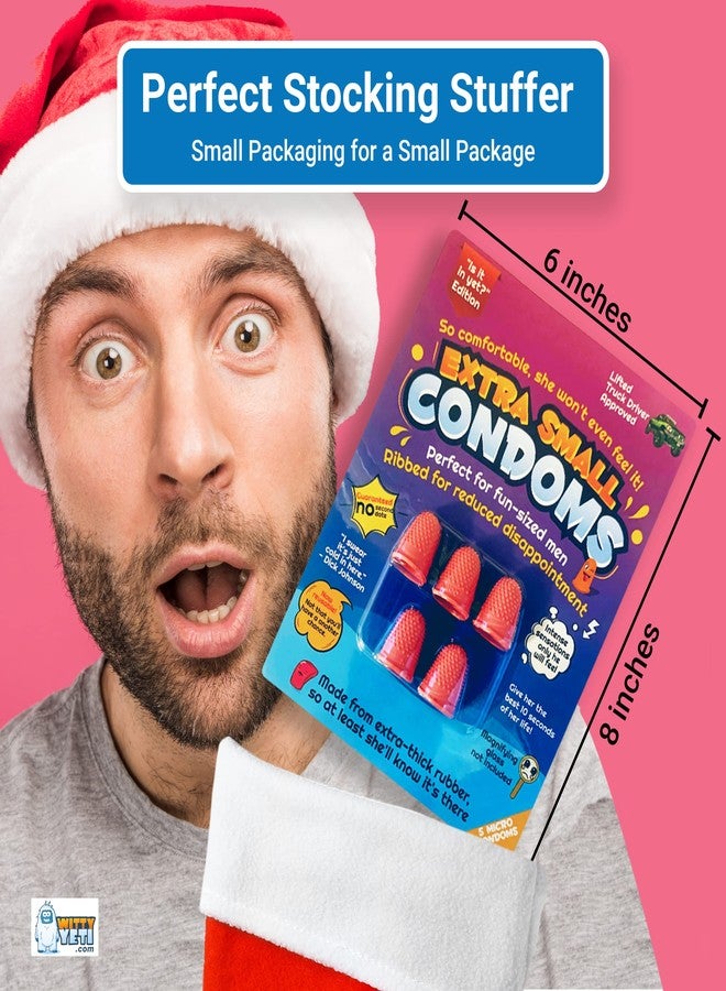 Witty Yeti Hilarious Extra Small-Condoms Gag Gift by Witty Yeti. Super Funny Christmas-Stocking Stuffer or White Elephant Idea. Prank Friends and Family with This Goofy Novelty Practical Joke for Men or-Women. - Image 4