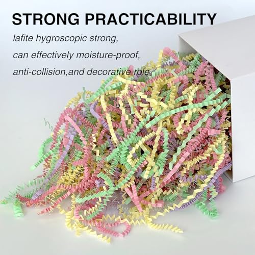Corlcol 1LB Crinkle Cut Paper Shred Filler for Gift Box Bag and Basket On Holidays (Easter Color) - Image 4