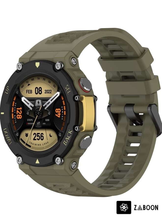 Zaboon Amazfit T-Rex 2 Silicone Leisure Watch Band - Image 1