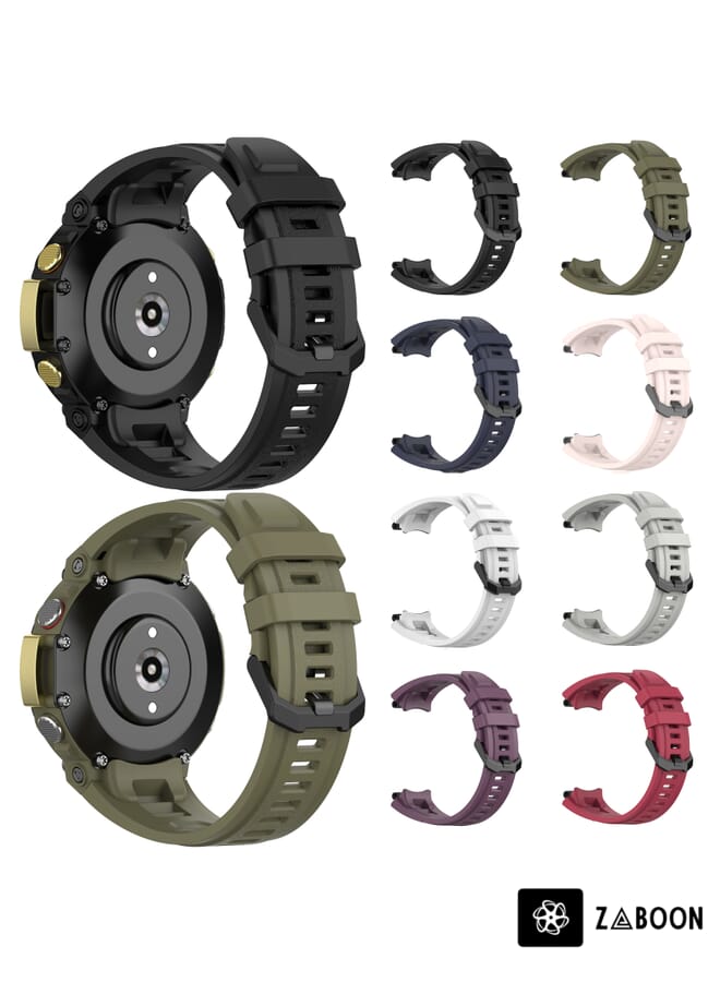 Zaboon Amazfit T-Rex 2 Silicone Leisure Watch Band - Image 4