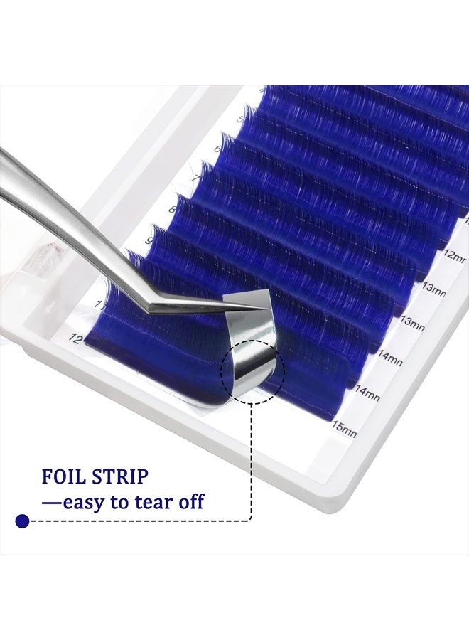 QUEWEL Easy Fan Volume Lashes .07 D Curl Blue Volume Lash Extensions 9-16mm Mixed Lash Tray Color Lashes Extension Self Fanning 2D-10D Volume Eyelash Extensions by QUEWEL (Blue 0.07 D 9-16mm) - Image 4