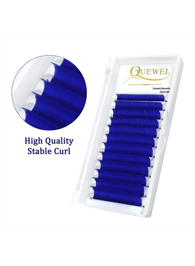 QUEWEL Easy Fan Volume Lashes .07 D Curl Blue Volume Lash Extensions 9-16mm Mixed Lash Tray Color Lashes Extension Self Fanning 2D-10D Volume Eyelash Extensions by QUEWEL (Blue 0.07 D 9-16mm) - Image 2