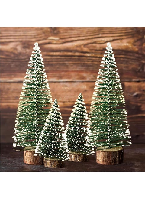 Special You 4pcs Artificial Small Large Tabletop Christmas Decoration Items for Home Office Decoration Artificial Tabletop Decorations Small Christmas Tree Tabletop Decoration