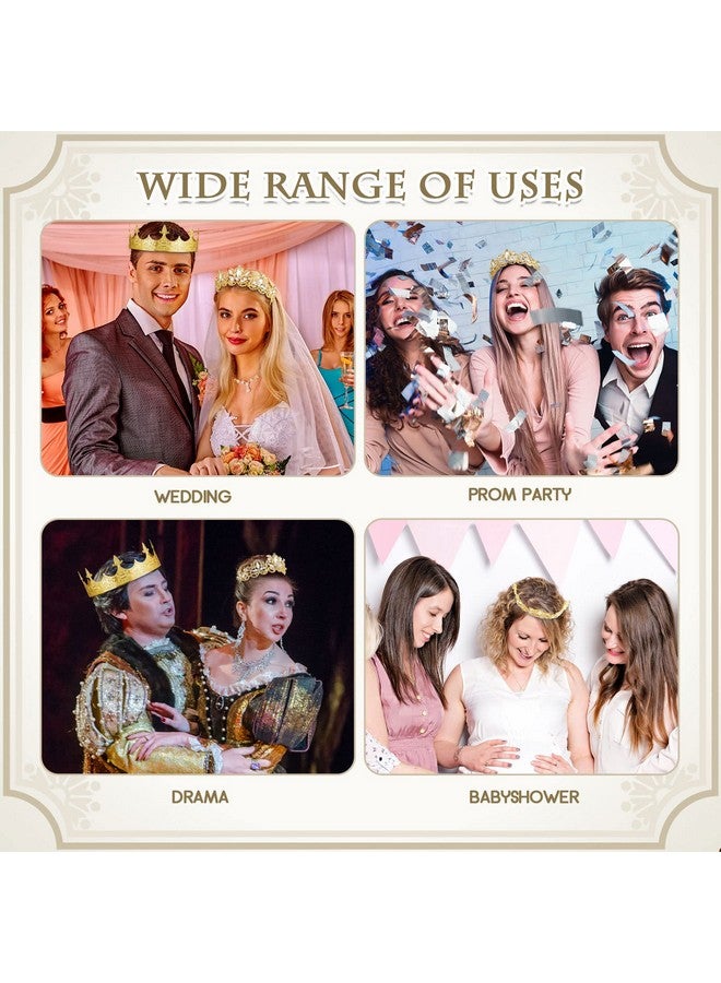 سوريو تاج ملكي عتيق من Sureio مكون من قطعتين للرجال، تاج ملكة باروكي لعيد الهالوين، تاج كريستالي لحفلات التخرج، إكسسوارات عصابة رأس (نمط أنيق) - Image 5