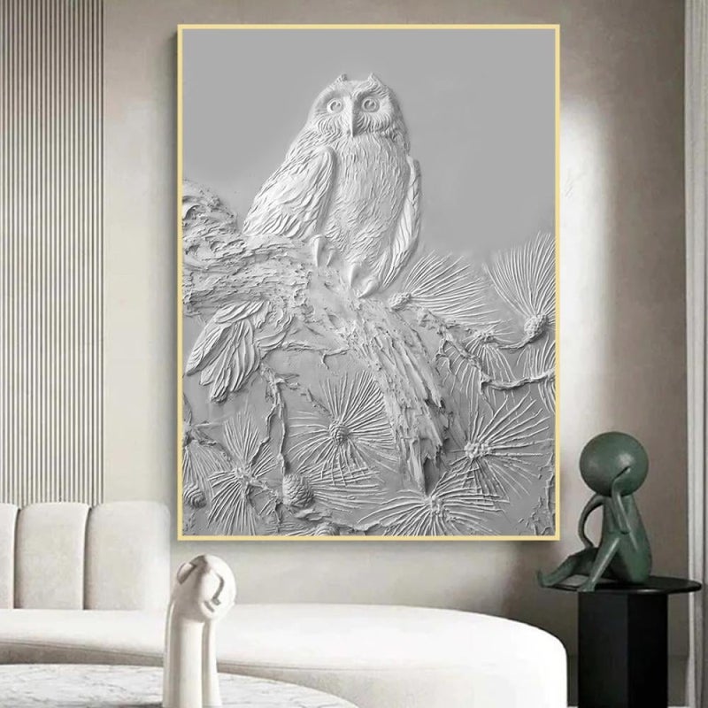 Marktna One piece of printed canvas wall art in a plaster painting design with a hollow frame, measuring (60×90). - Image 1