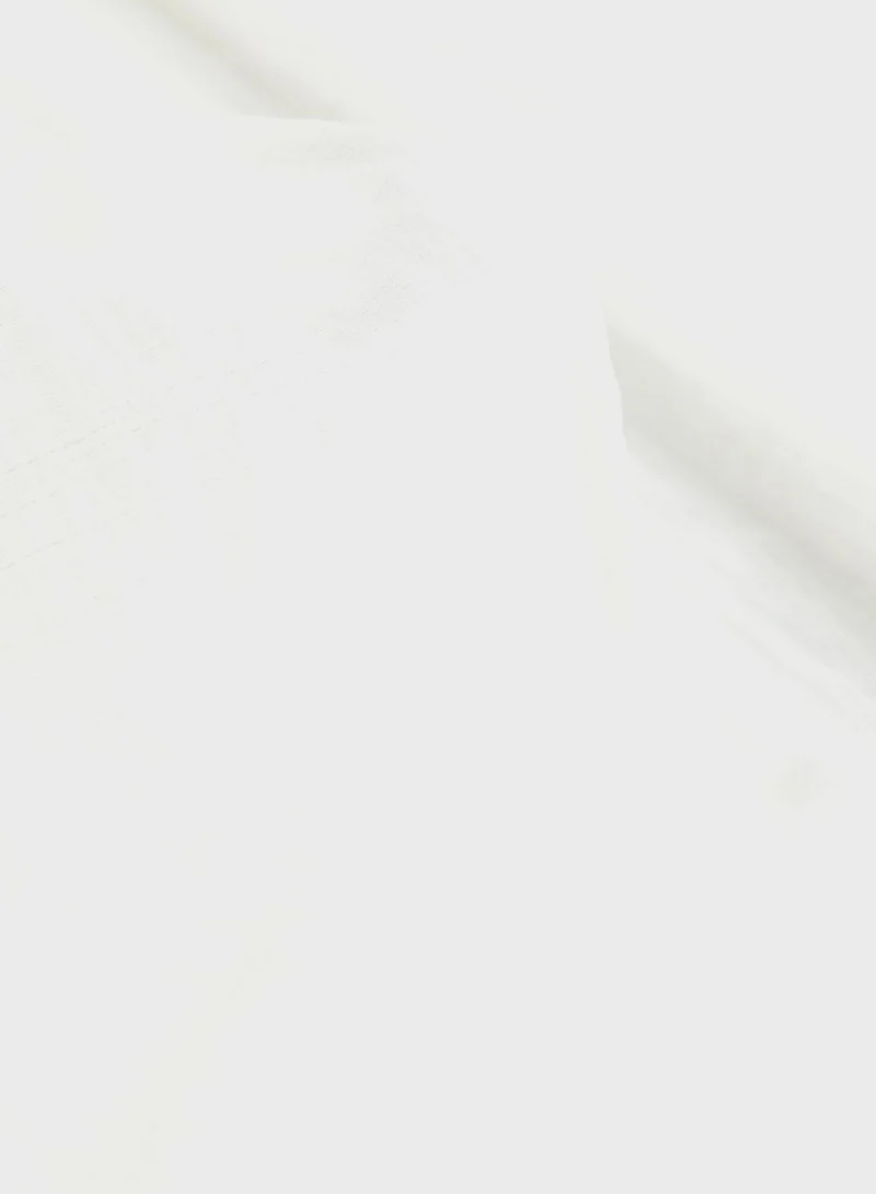 H&M White Wrap Dress