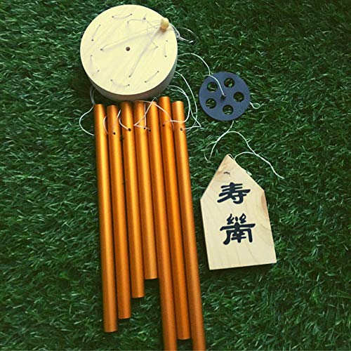 GJ Feng Shui Vastu 7 Pipes Rods Wooden Wind Chime for Balcony with Good Sound for Positive Energy - Image 3