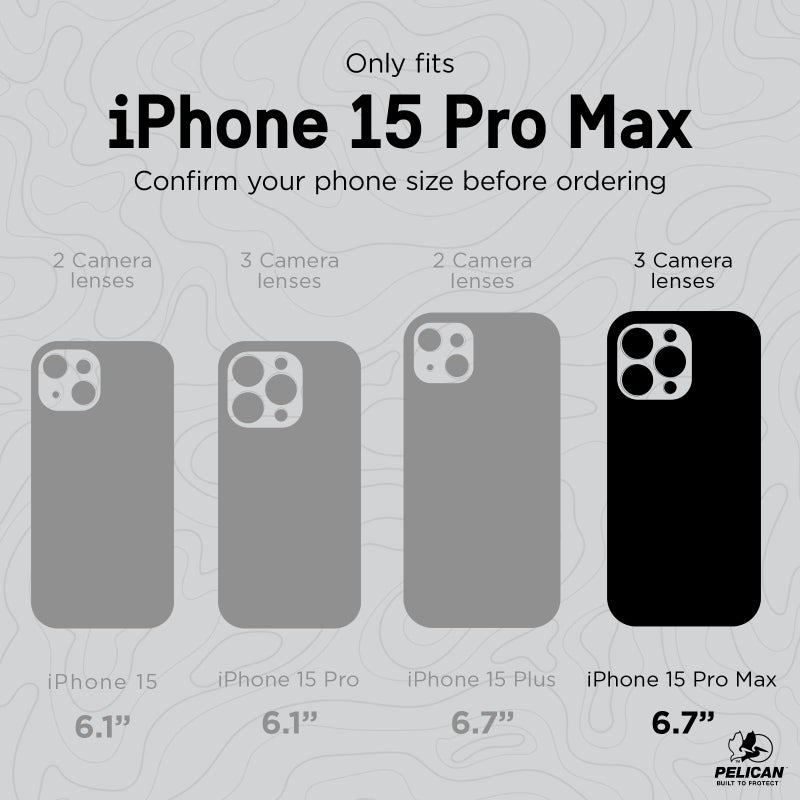 Pelican Shield iPhone 15 Pro Max Case - Compatible with MagSafe - 21FT Military-Grade Drop Protection - Rugged iPhone 15 Pro Max Phone Case with Belt Clip Holster - Brushed Aluminum - Image 2