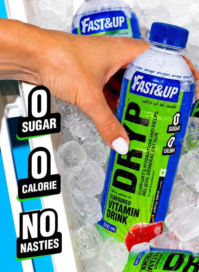 FAST&UP DRYP Vitamin Drink - For Supercharged Hydration - Apple Flavour - 500 ml - Image 3