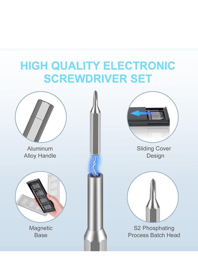 Precision Screwdriver Set Mini Screwdriver Magnetic Driver Bits Set- Pocket Manual 24 in 1 Screwdriver Set-Repair Tool Kit Strong Magnetic →glasses, laptops, PC, mobile devices, watches, DIY etc  - Image 3