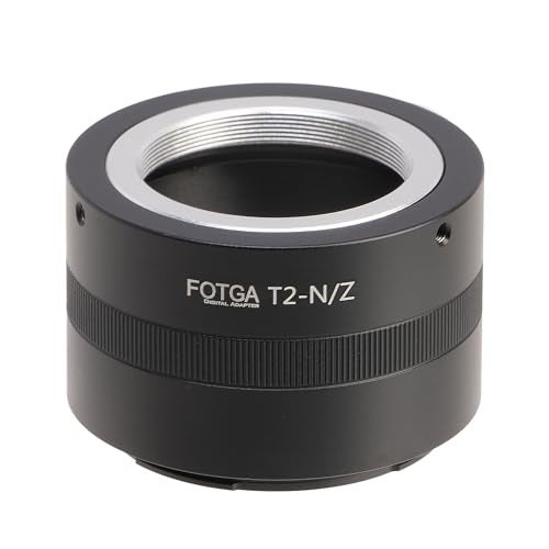 FOTGA Lens Mount Adapter Ring for T2 T Mount Lens to Z-Mount Mirrorless Camera, Compatible with Nikon Z50 Z30 Z9 Z8 Z7II Z6II Z7 Z6 Z5 Zf Zfc Full Frame Mirrorless Camera - Image 1