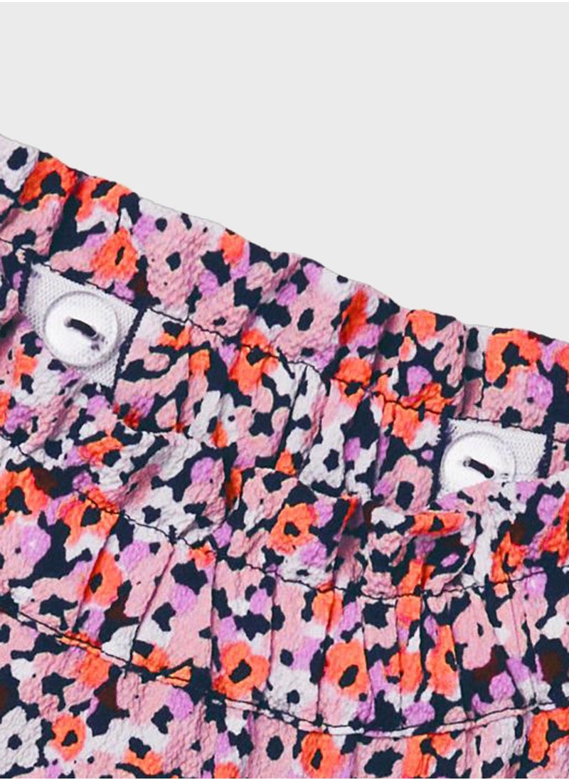 NAME IT - Kids Micro Floral Print Skirt - Image 1