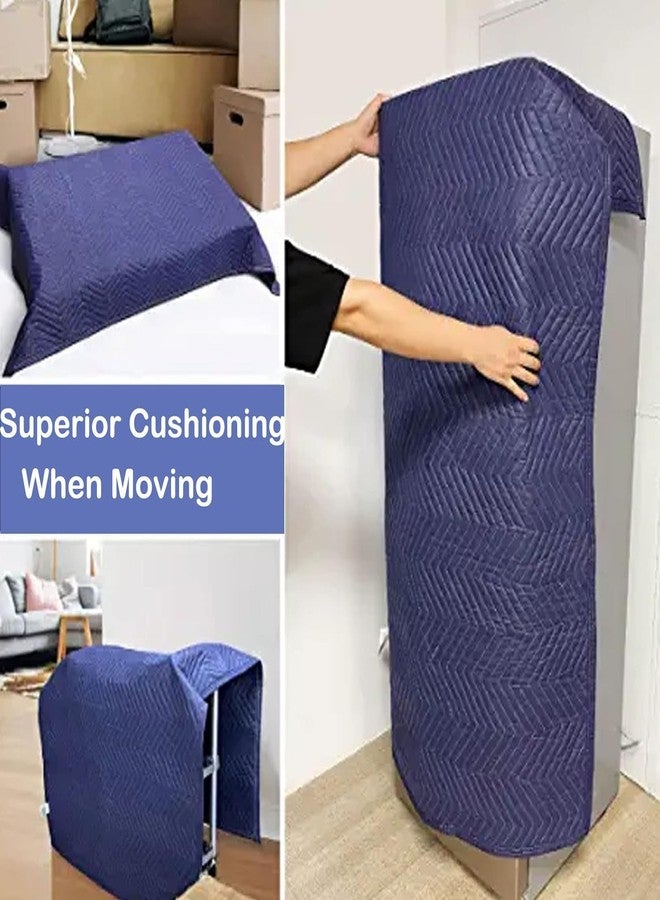 PONGHEI 2 Moving Blankets 80"x 72" Heavy Duty Packing Blankets for Shipping Thick Furniture Wrapping for Moving Supplies Professional Quilted Shipping - Image 5