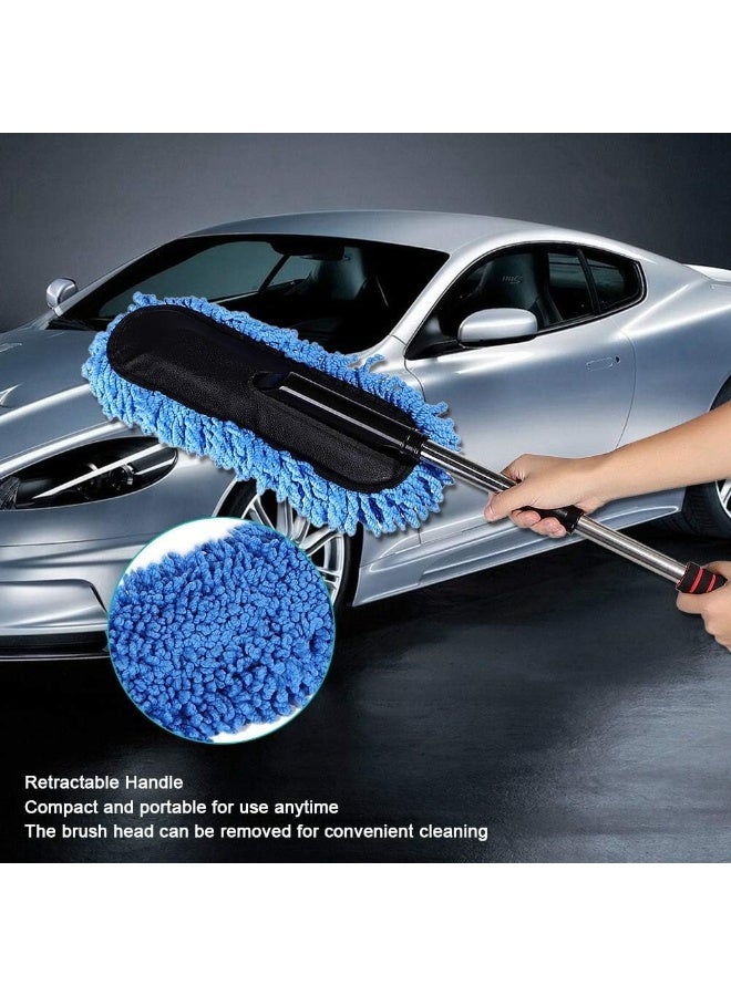 Microfiber Car Duster with Extendable Handle – Super Soft Exterior Brush for Dusting and Cleaning Vehicles, Scratch-Free Car Care for Cars, Trucks - Image 2