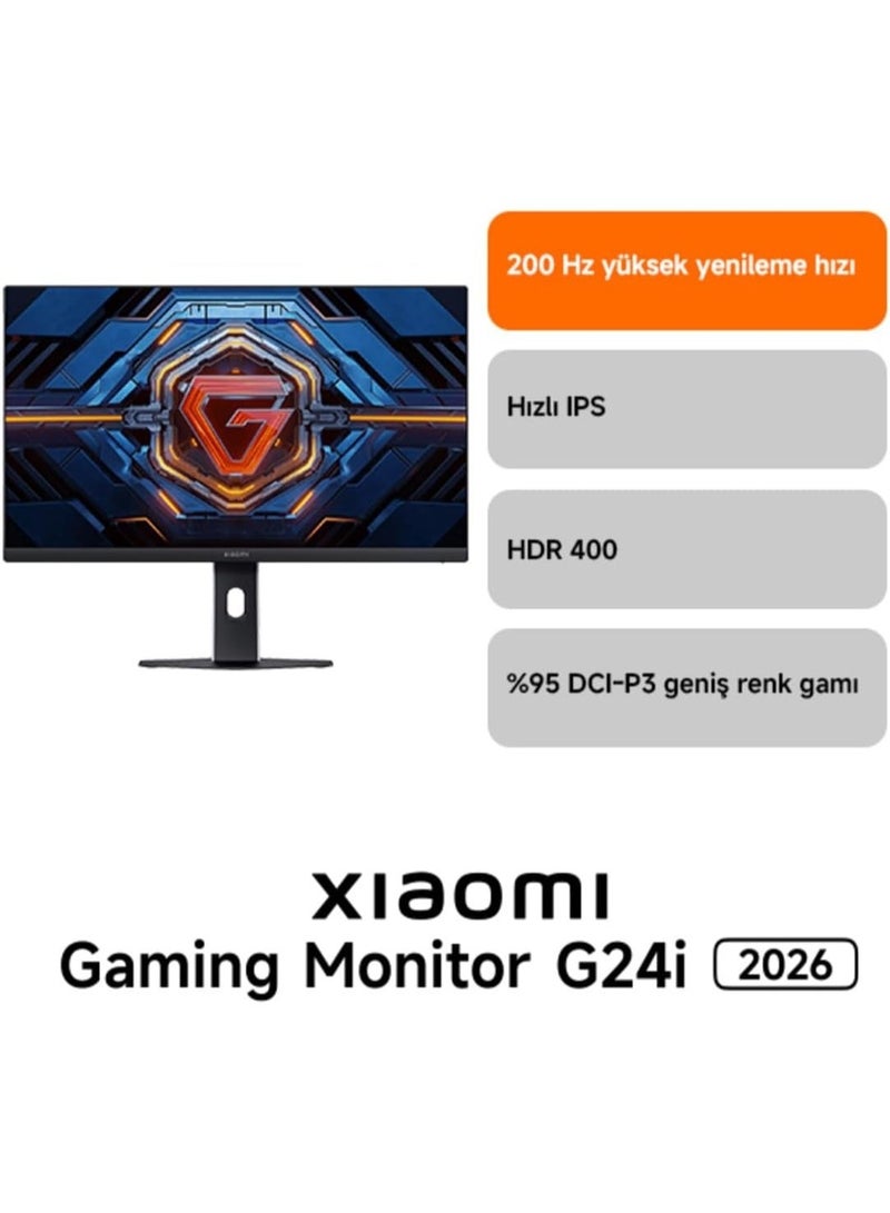Xiaomi Gaming Monitor G24i 2026 23.8” FHD Fast IPS Display, 200Hz, 1ms GTG, HDR400, FreeSync Premium, 95% DCI-P3, Eye Care, DP + HDMI | P24FDA-RGGL black - Image 2