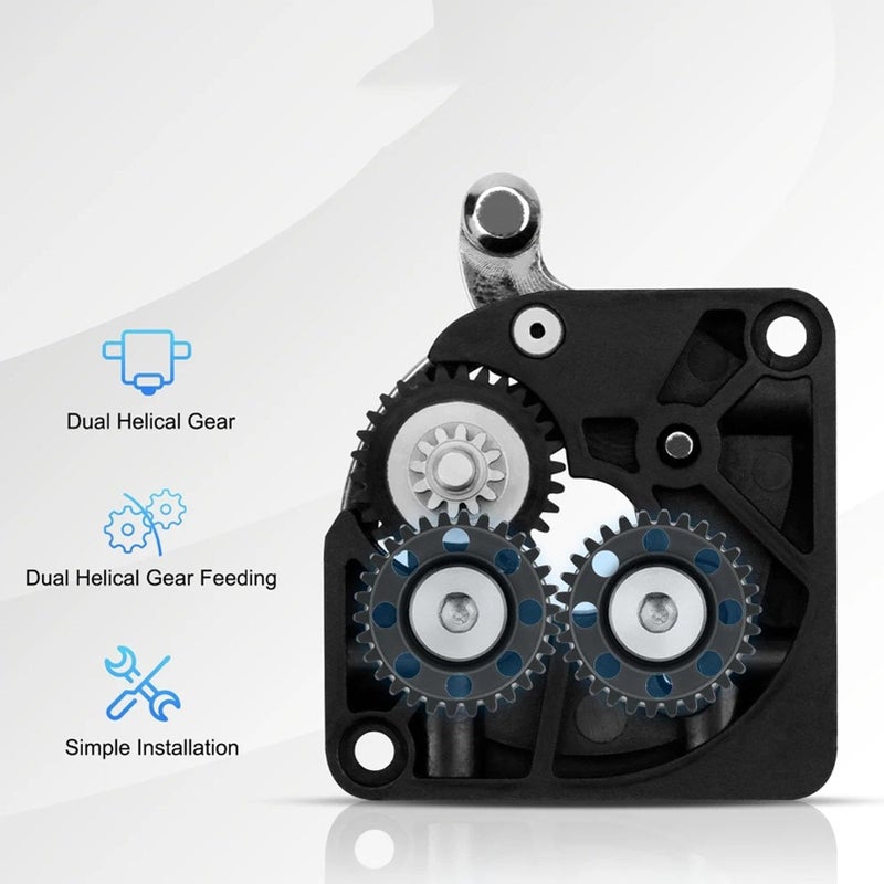 2PCS Hardened DLC Coating Perforated Lightweight Extruder Gear for Creality K2 Plus - Image 3