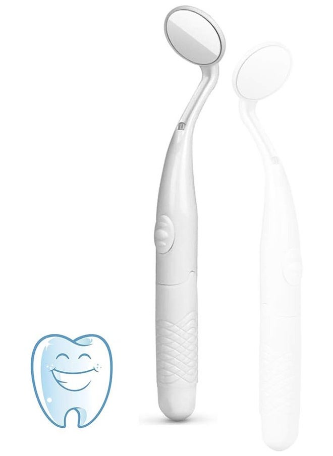 HY - Dental Mirror with Light, Teeth Inspection LED Mirror, Anti-Fog Mouth Mirror, Dentist Oral Care Tool - Image 1