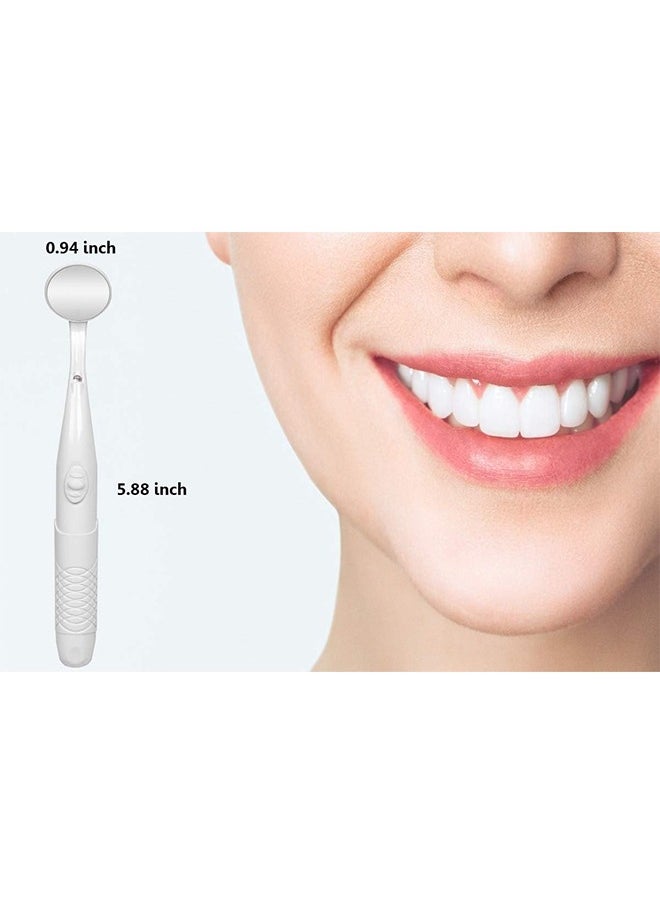 HY - Dental Mirror with Light, Teeth Inspection LED Mirror, Anti-Fog Mouth Mirror, Dentist Oral Care Tool - Image 1