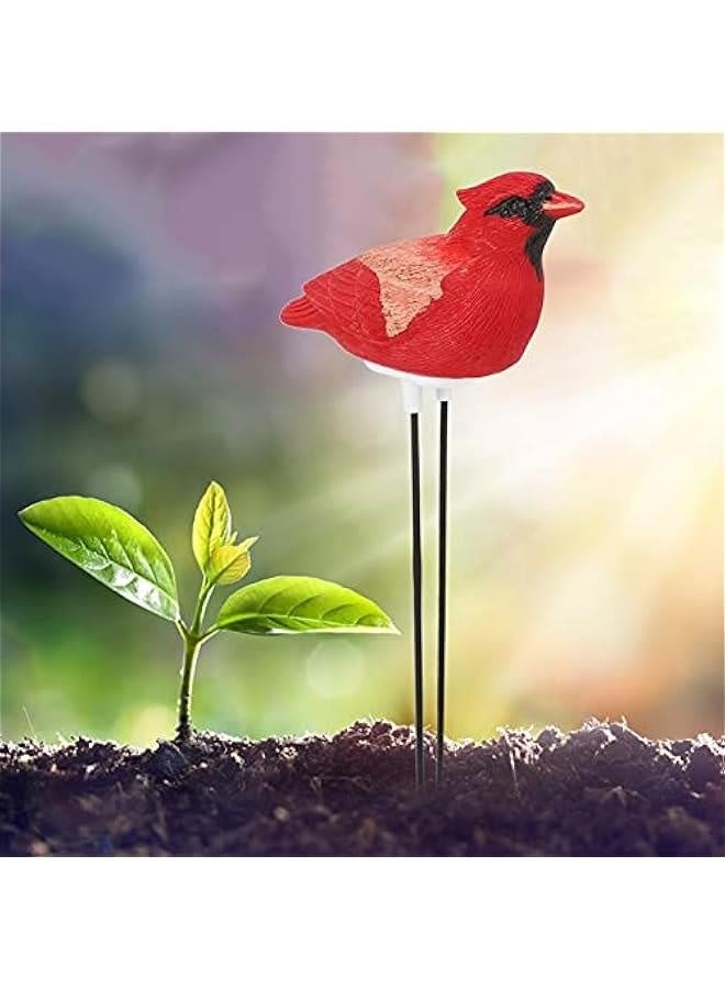 Cute Bird Soil mois ture Sensor Meter , avoid Over/Under Watering with Automatic Alarm , Indoor & Outdoor Use , for long-lasting Metal(Red) - Image 3