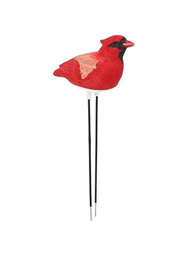 Cute Bird Soil mois ture Sensor Meter , avoid Over/Under Watering with Automatic Alarm , Indoor & Outdoor Use , for long-lasting Metal(Red) - Image 1