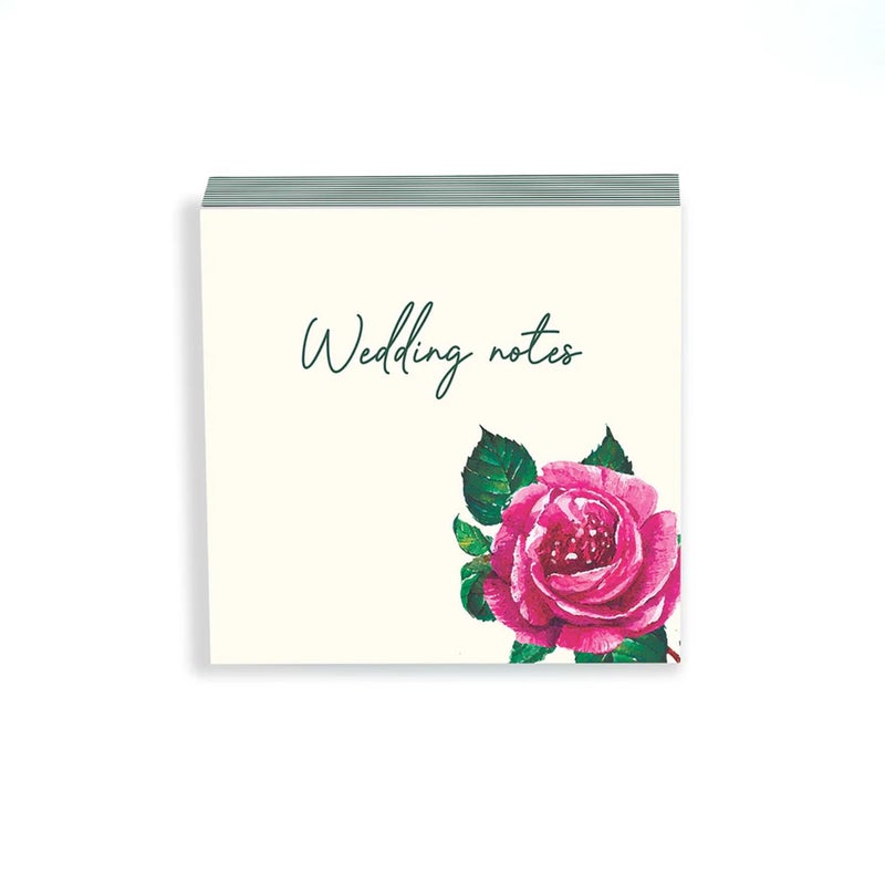 CHAARPAI Jotter Notepad For Daily Notes & Ideas | Stylish Wedding Notes Memo Pad for Journal | Writing Pad Diary for Students, Kids, Lists, Small NoteBook With 200 Blank Pages Size-4X4 Inch - Image 1