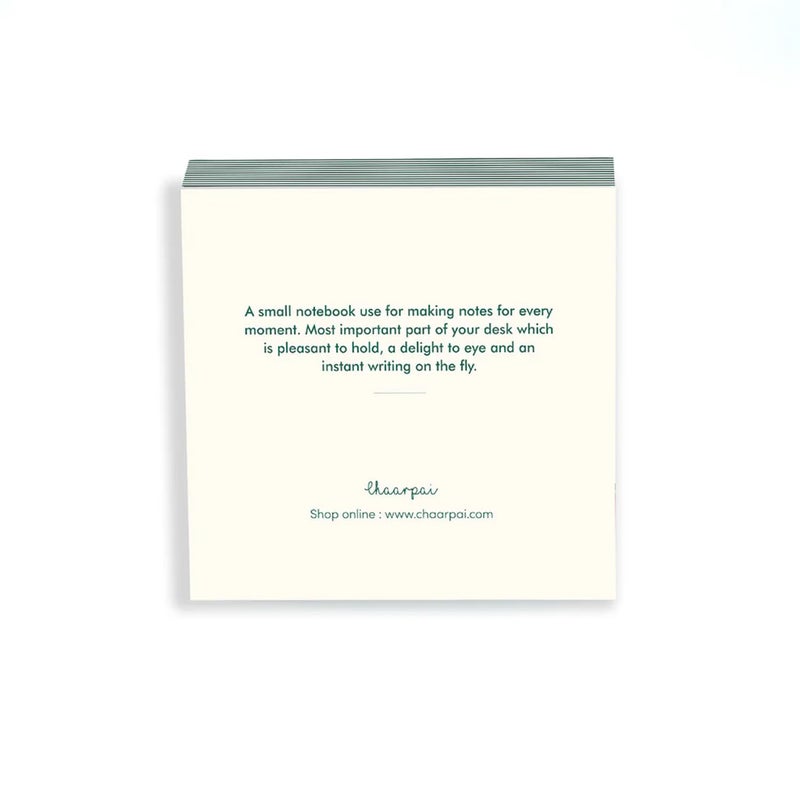 CHAARPAI Jotter Notepad For Daily Notes & Ideas | Stylish Wedding Notes Memo Pad for Journal | Writing Pad Diary for Students, Kids, Lists, Small NoteBook With 200 Blank Pages Size-4X4 Inch - Image 2