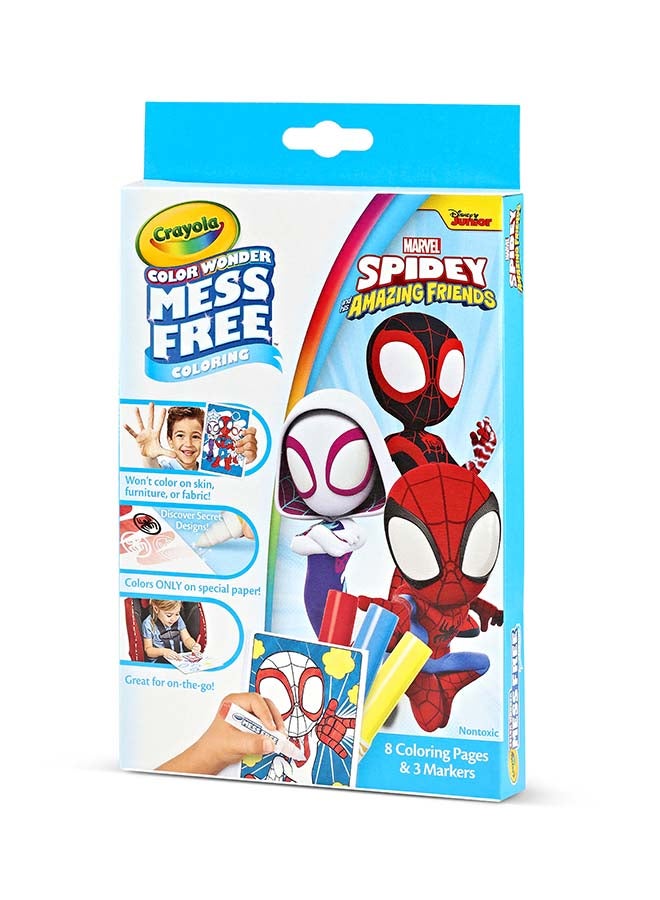 Crayola Color Wonder Mini Box Set, Spidey & His Amazing Friends | The reusable box is perfeCountfor storage and travel, ensuring a colorful adventure anytime, anywhere | great for ages 3 and up. - Image 4