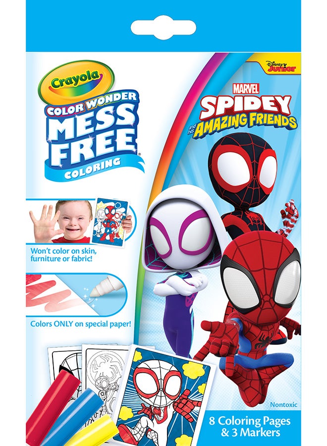 Crayola Color Wonder Mini Box Set, Spidey & His Amazing Friends | The reusable box is perfeCountfor storage and travel, ensuring a colorful adventure anytime, anywhere | great for ages 3 and up. - Image 3