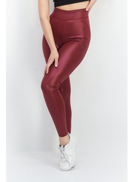 adidas By Stella McCartney Women Sportswear Fit Brand Logo Training Tights, Maroon  - Image 1
