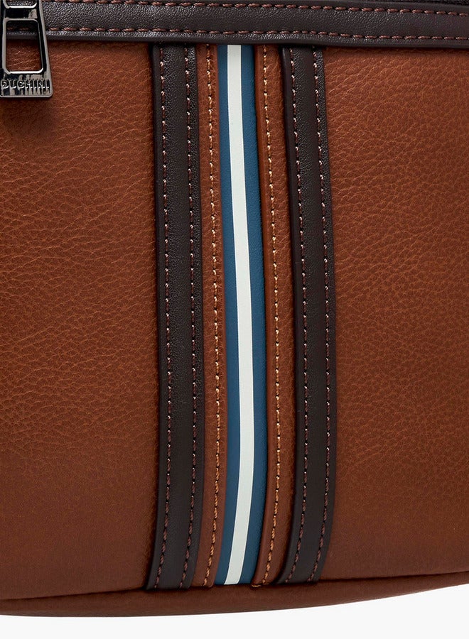 دوتشيني حقيبة كروس بودي مخططة بحزام قابل للتعديل - Image 5