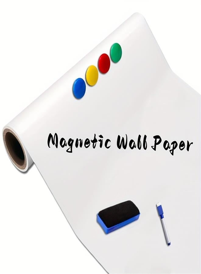 40x60cm Removable Magnetic Whiteboard Sticker - Set with Markers & Magnets - Image 3