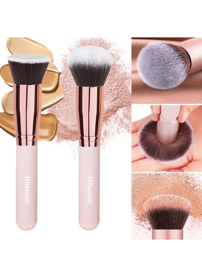 Hilareco - 2 Pcs Air Cushion Cc Cream Nature Foundation Foundation Brush Powder Brushmoisturizing Concealer Bright Makeup Base Long Lasting With Mushroom Makeup Sponge ( 02 Natural+ 03 Nude) - Image 1