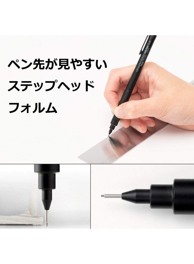 Pentel Drafting Pencil Graph for Pro, 0.4mm (PG1004)