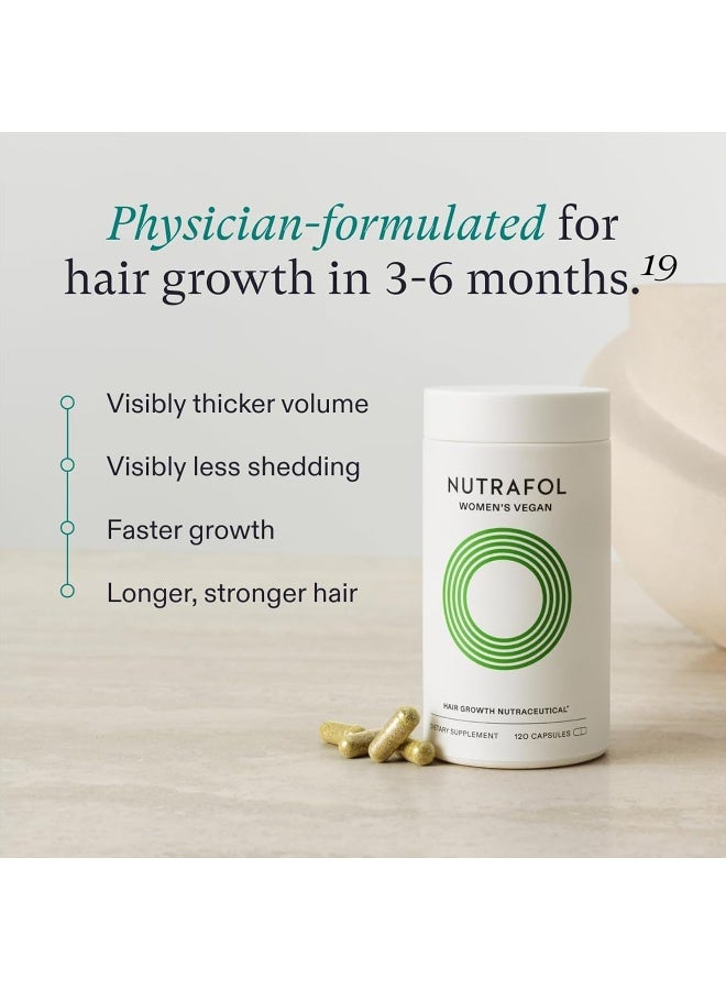NUTRAFOL Women'S Vegan Hair Growth Supplements, Plant-Based, Ages 18-44, Clinically Tested For Visibly Thicker, Stronger Hair, Dermatologist Recommended - 1 Month Supply - Image 2