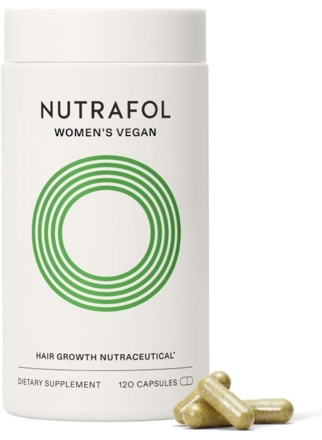 NUTRAFOL Women'S Vegan Hair Growth Supplements, Plant-Based, Ages 18-44, Clinically Tested For Visibly Thicker, Stronger Hair, Dermatologist Recommended - 1 Month Supply - Image 1
