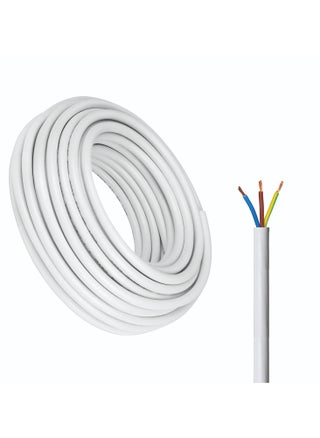 Duravel 3-Core Electrical Cable, White PVC Insulated Power Wire, Flexible Copper Conductor (3 CORE 50 METER, 1.5MM) - pzsku/Z3A7F3C4E55EDEEEC57D1Z/45/1742812460/6c7606a4-540f-452b-8132-aac8c1f607a4