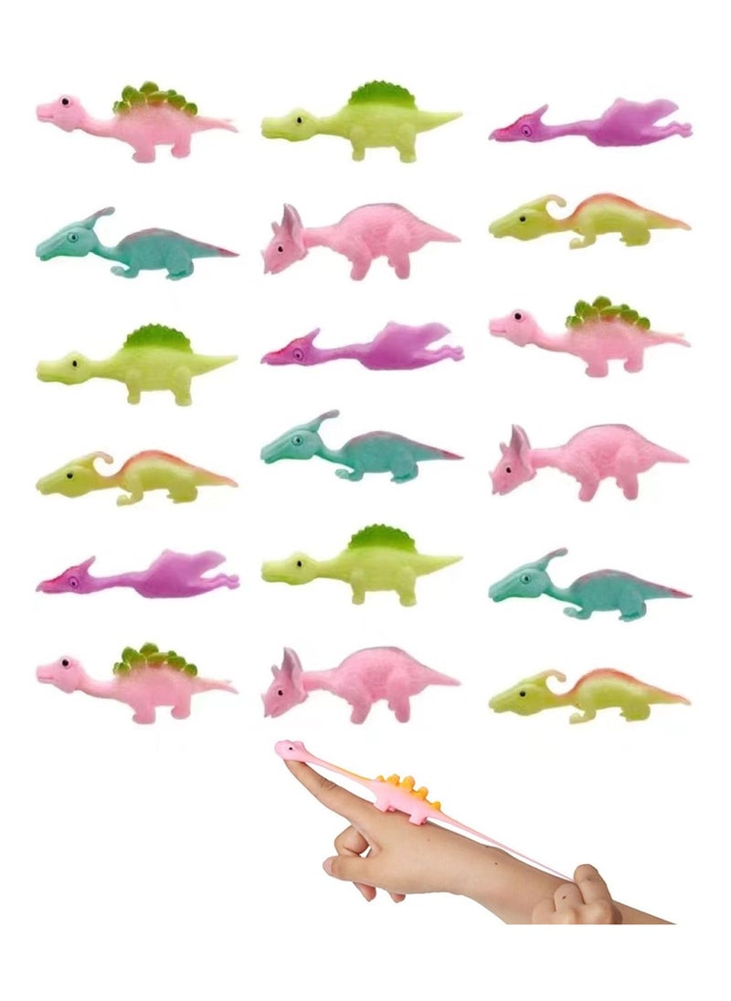 Generic 35pcs Stretchy Dinosaur Slingshot Finger Toys - Flying Dragon Party Favors, Unisex Goodie Bag Fillers for Kids, Teens & Adults, Perfect Decompression Toys and Stocking Stuffers.  - Image 1