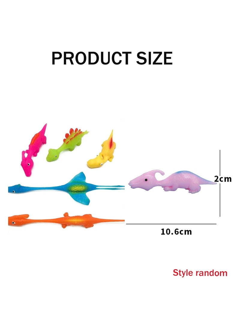Generic 35pcs Stretchy Dinosaur Slingshot Finger Toys - Flying Dragon Party Favors, Unisex Goodie Bag Fillers for Kids, Teens & Adults, Perfect Decompression Toys and Stocking Stuffers.  - Image 4