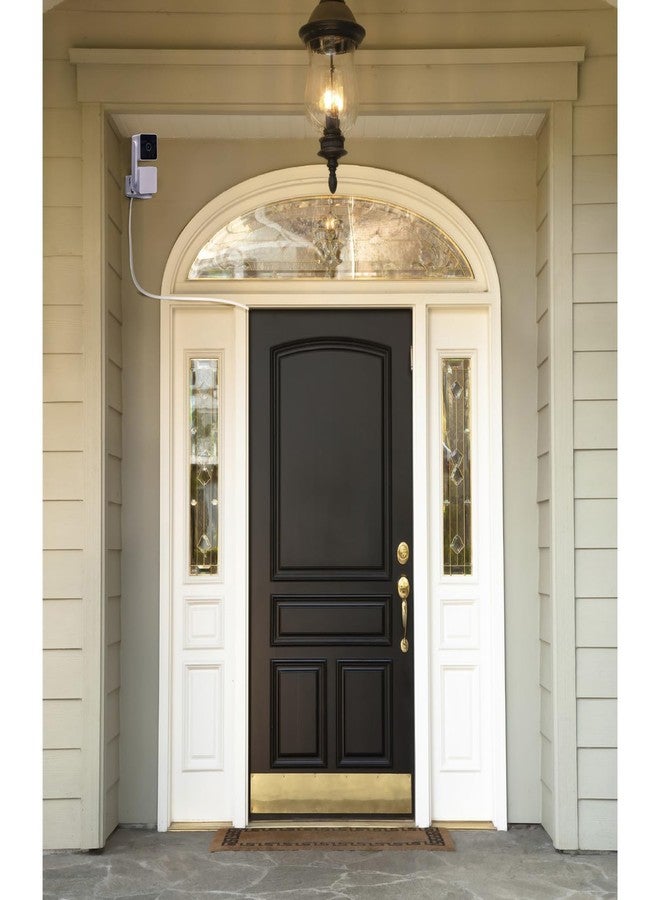 Smays 20 ft Cable for WYZE Cam Pan v3 Camera, Flat Micro USB Extension Power Cord, 90 Degree White - Image 4