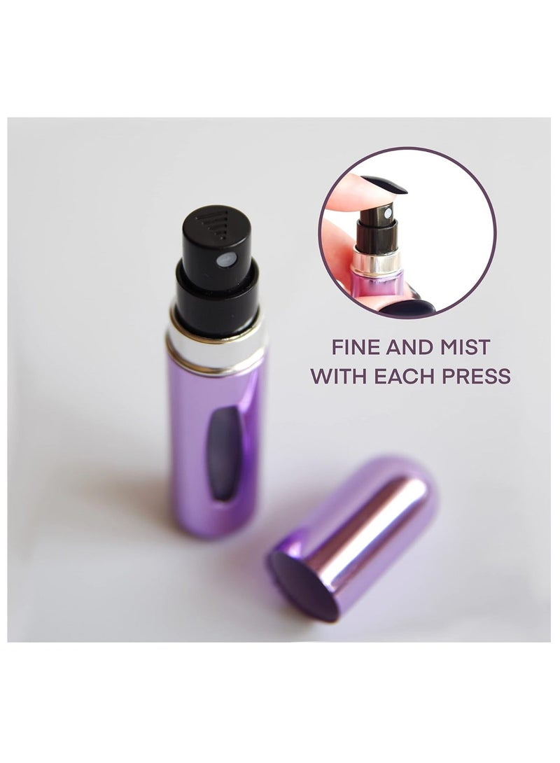 4PCS Portable Mini Refillable Perfume Atomizer Bottle, Refillable Perfume Spray, Atomizer Perfume Bottle, Scent Pump Case for Traveling and Outgoing, 5ml Multicolor Perfume SpraY - Image 3