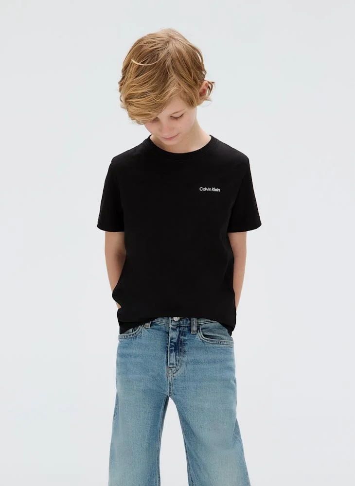 كالفن كلاين جينز Kids Monogram Crew Neck T-Shirt