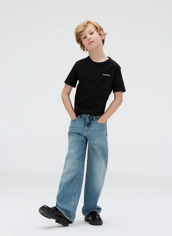 Calvin Klein Jeans Kids Monogram Crew Neck T-Shirt