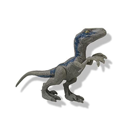 JURASSIC WORLD Mattel Velociraptor Blue 6" Dinosaur Figure - Image 2